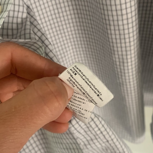 Boss Hugo‎ boss Regular fit windowpane print button down shirt black white - Picture 6 of 11